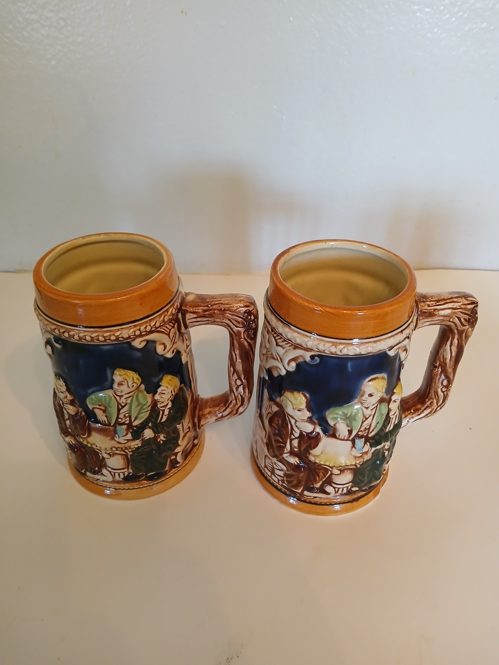 Vintage Set of 3 Ceramic Beer Steins / Mugs – Made in Japan - Picture 2 of 15